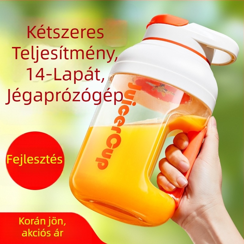 Hordozható gyümölcscentrifuga otthoni használatra – vezeték nélküli töltés, 150 W, akár 20000 RPM, 400 ml kapacitás, centrifugális rendszer