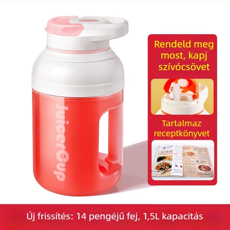 Hordozható gyümölcscentrifuga otthoni használatra – vezeték nélküli töltés, 150 W, akár 20000 RPM, 400 ml kapacitás, centrifugális rendszer