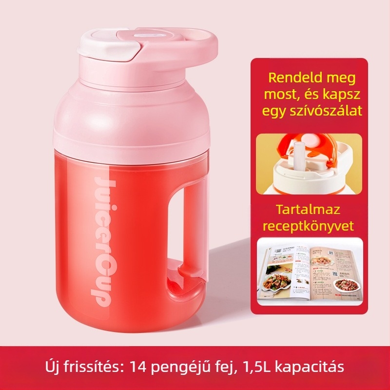 Hordozható gyümölcscentrifuga otthoni használatra – vezeték nélküli töltés, 150 W, akár 20000 RPM, 400 ml kapacitás, centrifugális rendszer