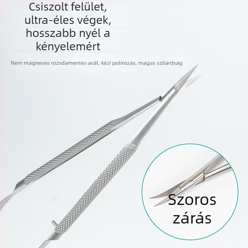 Szemészeti konjunktív kapcsok, rozsdamentes acélból, önzáró és csavarzáras változatok, titánötvözet, márka Wenchang Medical