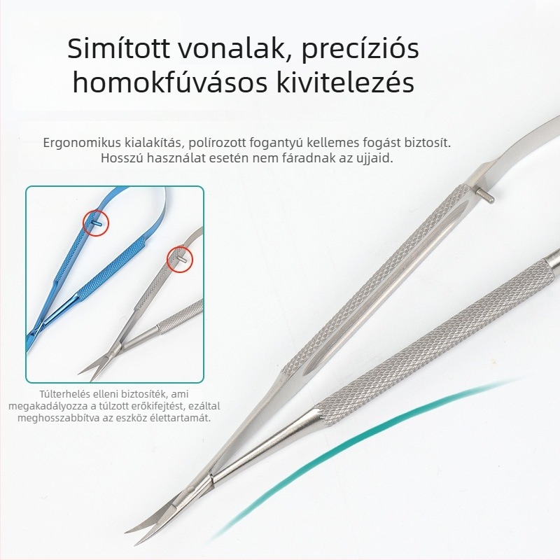 Szemészeti konjunktív kapcsok, rozsdamentes acélból, önzáró és csavarzáras változatok, titánötvözet, márka Wenchang Medical