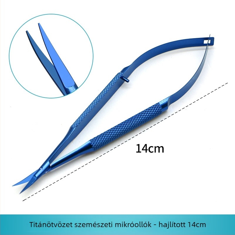 Szemészeti konjunktív kapcsok, rozsdamentes acélból, önzáró és csavarzáras változatok, titánötvözet, márka Wenchang Medical