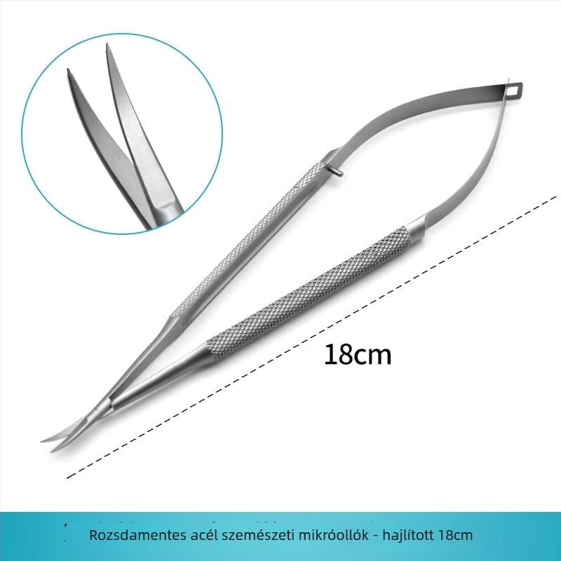 Szemészeti konjunktív kapcsok, rozsdamentes acélból, önzáró és csavarzáras változatok, titánötvözet, márka Wenchang Medical