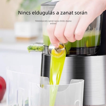 Pulpa-szeparációs gyümölcs- és zöldséglé készítő, 1 L kapacitás, 201-500 W, 12001-15000 rpm, élelmiszerbarát PP test