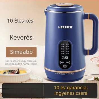 Otthoni szója tej készítő, automata fűtés, 0,6 L kapacitás alatt, kézi mosás nélküli funkció, többfunkciós gyümölcsital készítő