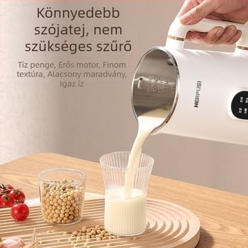 Otthoni szója tej készítő, automata fűtés, 0,6 L kapacitás alatt, kézi mosás nélküli funkció, többfunkciós gyümölcsital készítő