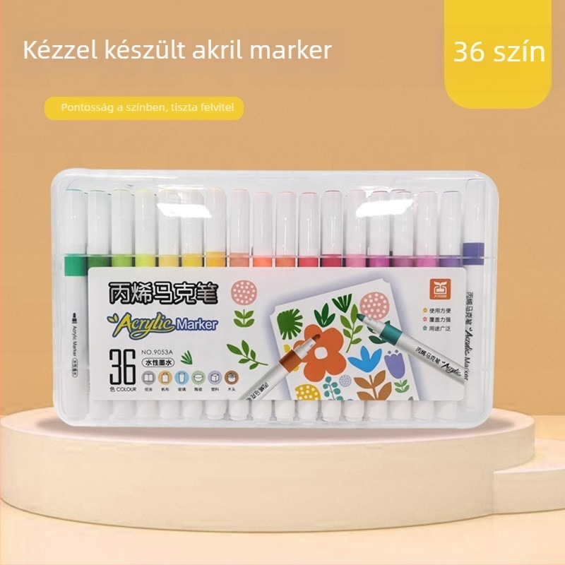 Puha végű marker készlet, víz alapú tinta rajzhoz és képregényekhez (puha vég; víz alapú tinta; alkalmas diákok számára)