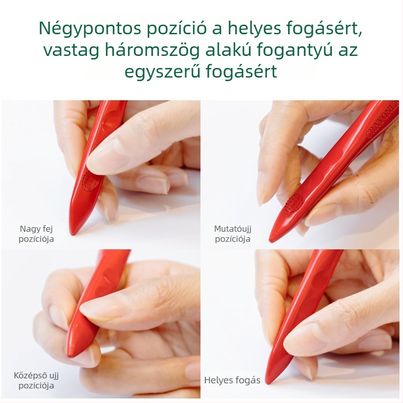 Háromszög alakú gyerek kréta készlet festéshez, 36 szín, logó nyomtatás és testreszabás, ajándék gyerekeknek