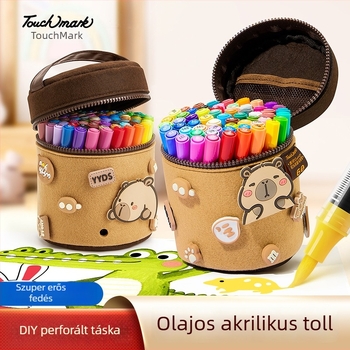 Taichi folyékony akril marker, puha hegy és egyenes hegy, gyerekeknek, mosható
