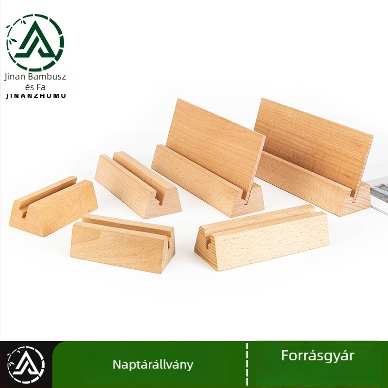 Fából készült naptáralap — bükk és dió, modern minimalista stílus, félig mechanikus és félig kézi gyártás, Márka Jinan Bamboo