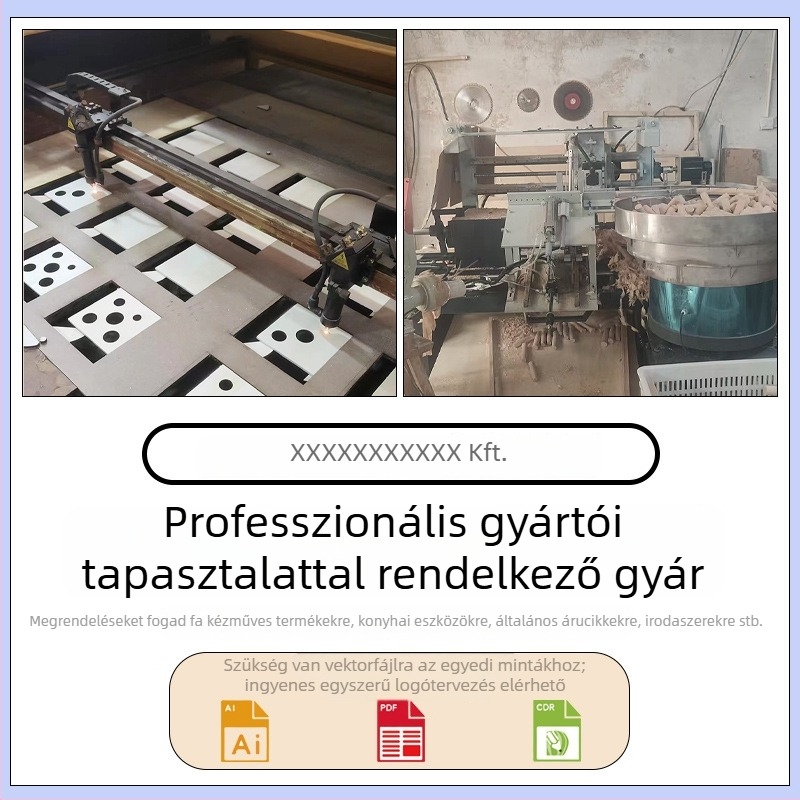 Fából készült tolltartó az íróasztalhoz, több rekesz, négyzetes alakú, modell Fxbj, logónyomás és személyre szabható