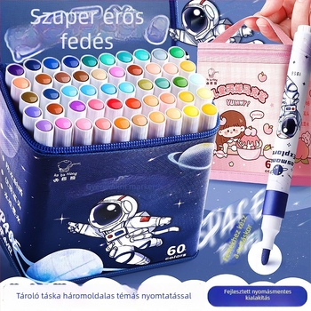 Kaba bear akril marker, vízálló és fedett, gyerekeknek szánt művészeti rajzokhoz, mosható. Márka: Kaba bear; Töltő színek: más színkódok
