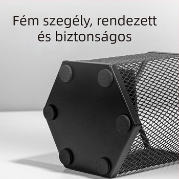 PK910 Fém kerek tolltartó hálós kialakítással