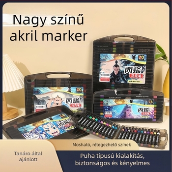 Qiwang Akrilfilcek Puha Tippel Vízfestékhez, Rétegezhetők, Kimoshatók, Ajándékdobozos csomagolás