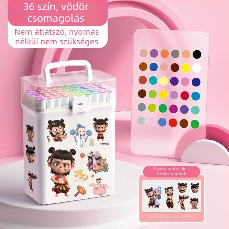 Akril filctoll rajzoláshoz, akvarell toll, átlátszatlan szín, összecsukható dizájn, mosható, diákoknak