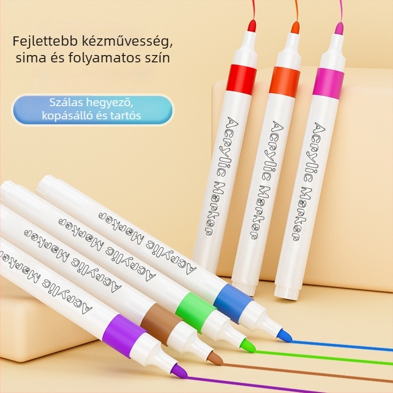 Akril marker tollak gyerekeknek, mosható, iskolai és óvodai használatra