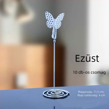Fém jegyzetklipek – rozsdamentes acél, geometriai forma, kapacitás 50, modell Butterfly Card Clip, márka Xinxing Craft