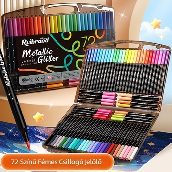 Rui Brand puha hegyű, gyöngyházfényű marker készlet gyerekeknek – ajándék doboz