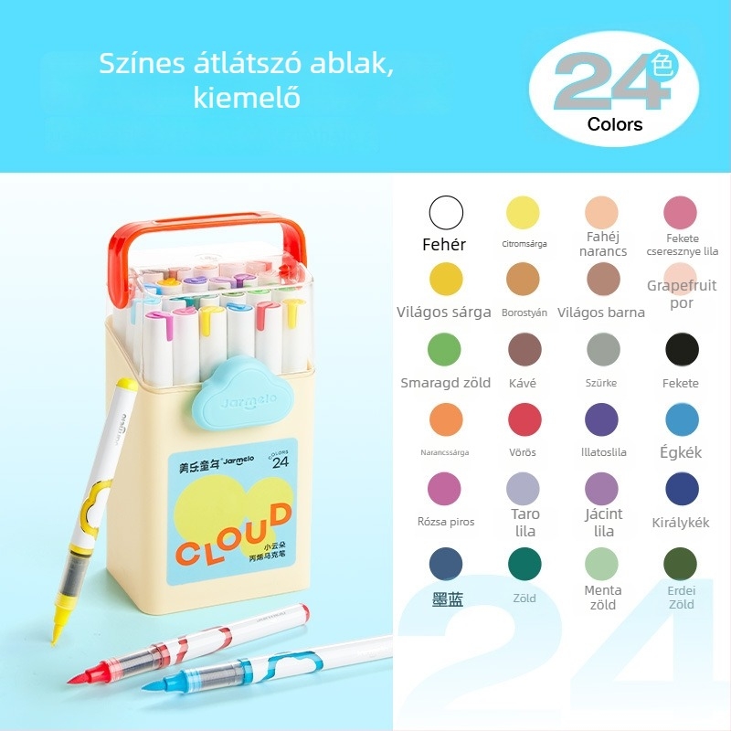 Meile Childhood – Gyerekeknek szánt folyékony akril marker – 24 töltőszín, alapcsomagolás