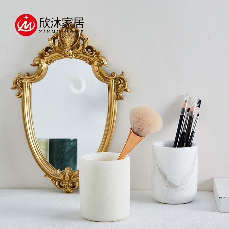 Xin Mu márványpennatartó, modell Marble Pen Holder, kerek alak, anyag: márvány, testreszabás elérhető