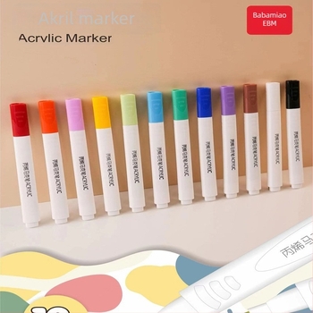 Barba Cat akril filctollak graffitihez, vízbázisú pigmentfilctollak, utántölthető, DIY művészet