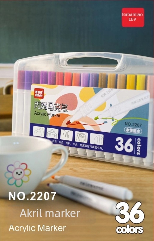 Barba Cat akril filctollak graffitihez, vízbázisú pigmentfilctollak, utántölthető, DIY művészet