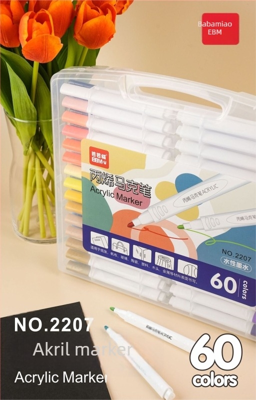 Barba Cat akril filctollak graffitihez, vízbázisú pigmentfilctollak, utántölthető, DIY művészet