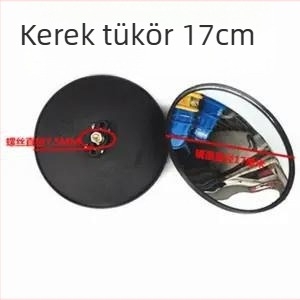 Elektromos háromkerekű tricikli tetővel és hátsó tükrökkel, mezőgazdasági felhasználású tricikli tükrök, konvex és kerek tükrök, nagyok és kicsik