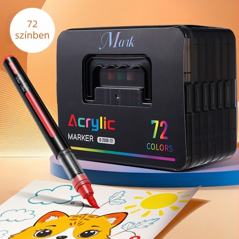 Haoyue folyékony akril marker – diákoknak és művészeknek, puha hegy, ajándék dobozos csomagolásban