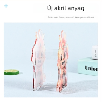 Mayhan négyzet alakú műanyag tolltartó logóval és testreszabással az asztalhoz