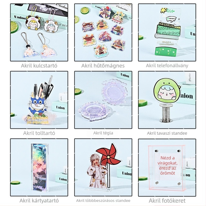 Mayhan négyzet alakú műanyag tolltartó logóval és testreszabással az asztalhoz