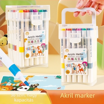 Egyfejű akrilmarker — vízbázisú tinta; vonalvastagság: durva; csomagolás: alap; márka: Fast as wind