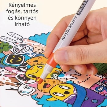 Egyfejű akrilmarker — vízbázisú tinta; vonalvastagság: durva; csomagolás: alap; márka: Fast as wind