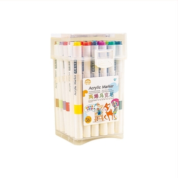 Egyfejű akrilmarker — vízbázisú tinta; vonalvastagság: durva; csomagolás: alap; márka: Fast as wind