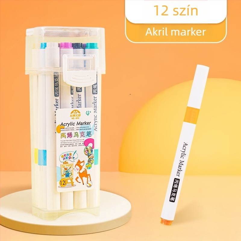 Egyfejű akrilmarker — vízbázisú tinta; vonalvastagság: durva; csomagolás: alap; márka: Fast as wind