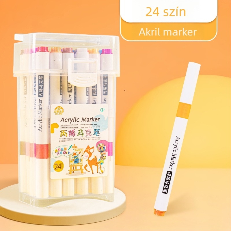 Egyfejű akrilmarker — vízbázisú tinta; vonalvastagság: durva; csomagolás: alap; márka: Fast as wind