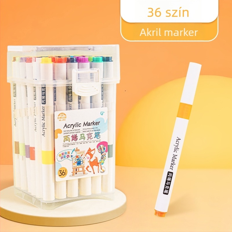 Egyfejű akrilmarker — vízbázisú tinta; vonalvastagság: durva; csomagolás: alap; márka: Fast as wind