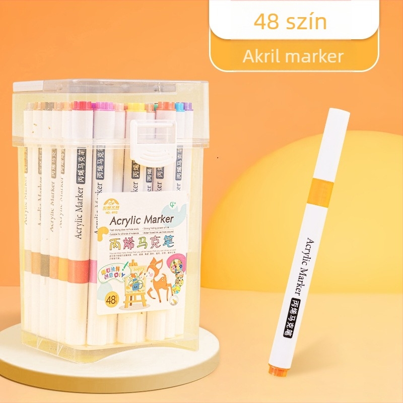 Egyfejű akrilmarker — vízbázisú tinta; vonalvastagság: durva; csomagolás: alap; márka: Fast as wind