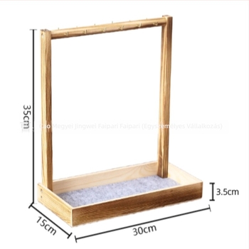 Fából készült kaligráfia tolltartó kampó típusú dizájnnal, többfunkciós írószinti rendező, egylépcsős tál könyvekhez