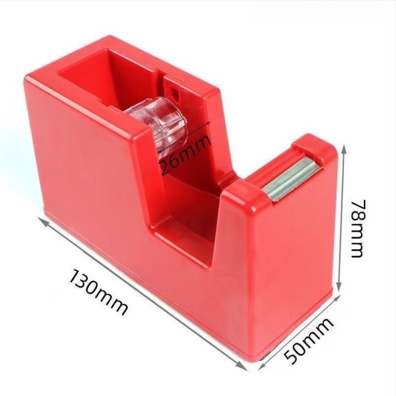 Hordozható kis ragasztószalag adagoló, átlátszó testtel, modell 03, szalag szélesség 18 mm-ig, logó nélkül, testreszabás nélkül