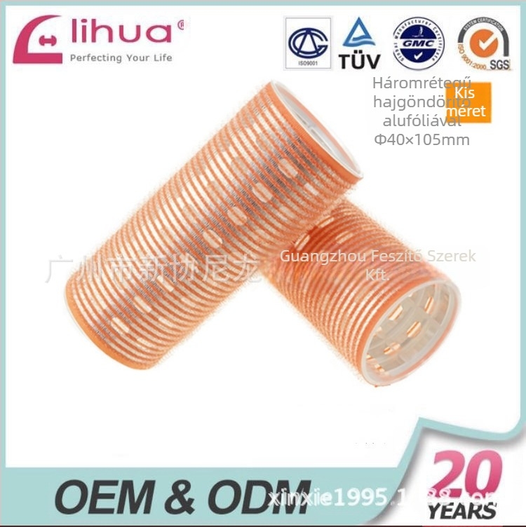 Öntapadós hajhenger frufruhoz, Xinxie curling barrel, anyag: nylon + alumíniumlemez + új műanyag mag