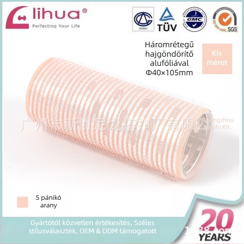 Öntapadós hajhenger frufruhoz, Xinxie curling barrel, anyag: nylon + alumíniumlemez + új műanyag mag