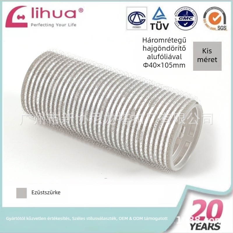 Öntapadós hajhenger frufruhoz, Xinxie curling barrel, anyag: nylon + alumíniumlemez + új műanyag mag