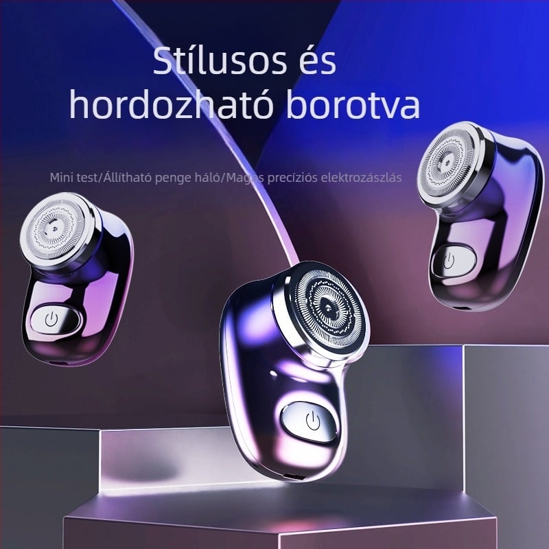Testre tervezett elektromos borotva teljes testmosási funkcióval, lebegő forgó fej (>4 pengével), beépített akkumulátor, 90 perc működési idő