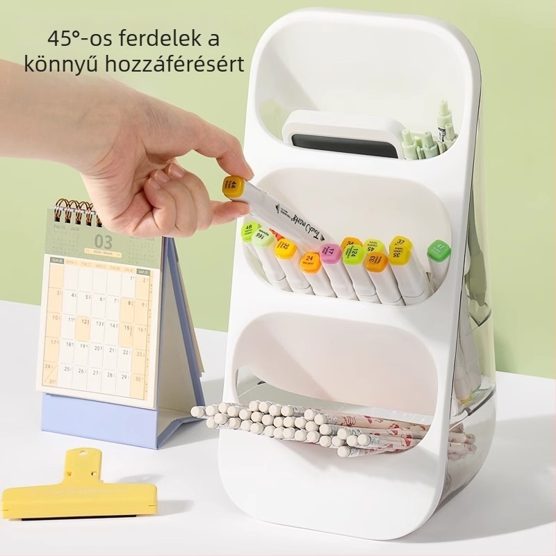 Reverse FZ-3956B háromszög alakú műanyag írószertartó asztali rendező