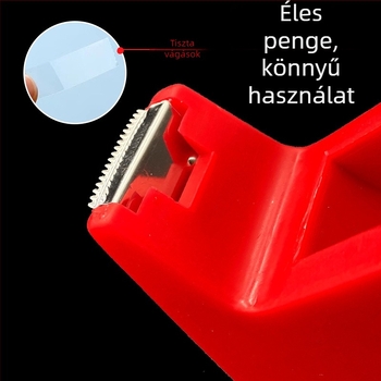 Átlátszó szalagvágó alap iroda- és virágos szalaghoz