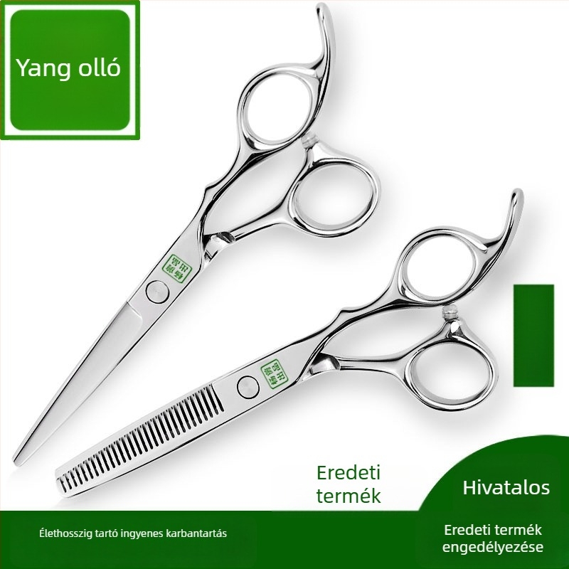 Yang hajolló – professzionális tömörítő olló lapos fogakkal, éles pengékkel