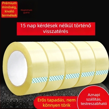 Csomagoló szalag 45 mm x 110–300 m, BOPP fólia, membrán vastagsága 55 μm, környezetbarát ragasztó