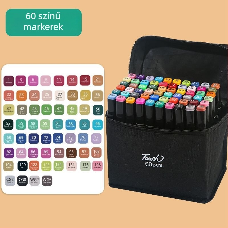 Olaj alapú akvarell marker készlet, kétoldalas – diákok számára