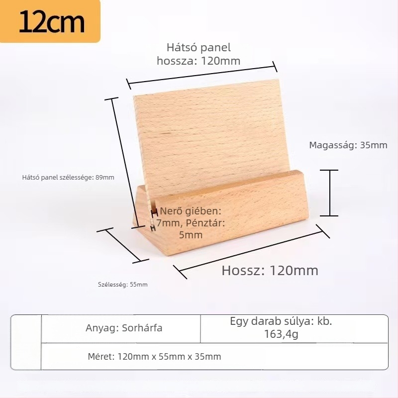 Fából készült asztali naptár alap, modern minimalist design, testreszabható: lézeres logó gravírozása, testreszabott rajzok/minták, OEM/ODM.